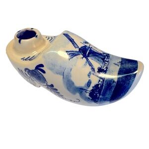 Blue Delft Liquor Bottle Vintage